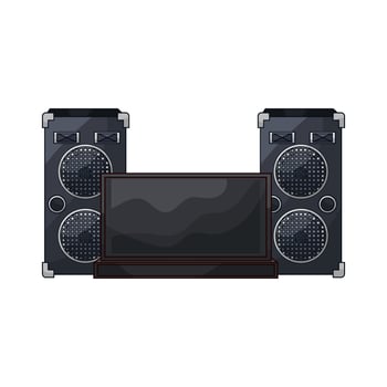 Bass Blasting Speaker Sound vector