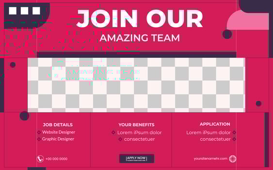 We Are Hiring Unlock Your Potential vector