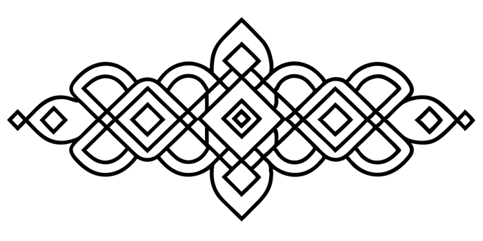 A Slavonic pattern cutouts black png