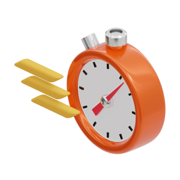 3d isometric orange stopwatch flash sale marketplace black friday countdown png