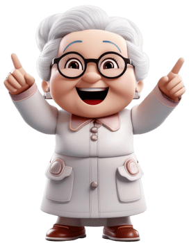 Senior people isolate on transparent background. png