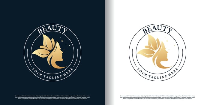 Beauty design with unique style for salon beauty Premium vector