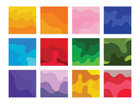 Set of Abstract Blob Background, Colorful Liquid and Fluid Shape Template. Illustration vector