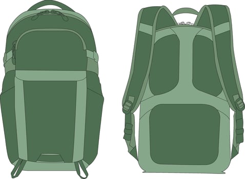 cartoon Backpack Isolated, Backpacker, Backpack Icon, School Backpack line icon, line icon isolated Backpack vector