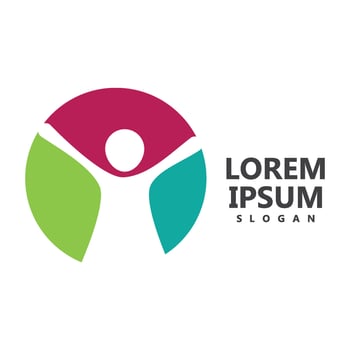 Community logo illustration design vector