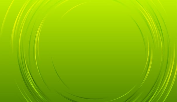 Bright green glossy circles abstract corporate background vector