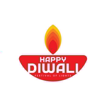Happy Diwali Greeting Card Design vector