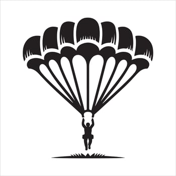 Paratrooper Icon symbol of a parachute vector