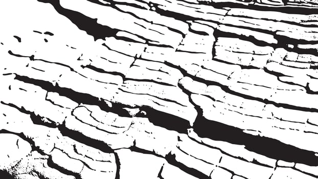 black distressed, overlay and monochrome texture on white background. black and white background texture. 4K background, texture and overlay. vector