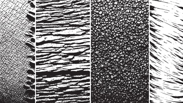 Gritty Black Overlay with White Background and Distressed Finish for High Definition vector