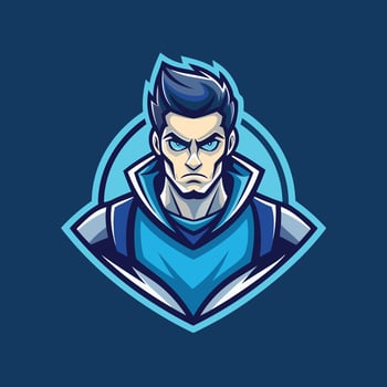 Man mascot logo icon design vector
