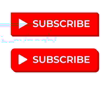 Red subscribe button icon. Subscriptions concept vector