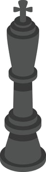 Black King Chess Illustration vector