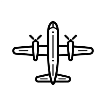 Airplane icon illustration vector