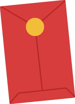 red amplop envelope hongbao vector