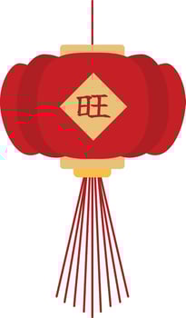 Chinese traditional lampion vector