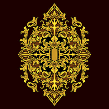 Element Vintage Ornament design vector