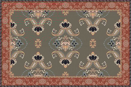 Vintage Arabic pattern.Persian colored carpet.Rich ornament for fabric design,handmade,interior decoration,textiles.Abstract design of persian carpet with geometric ornament.Moroccan style background. vector