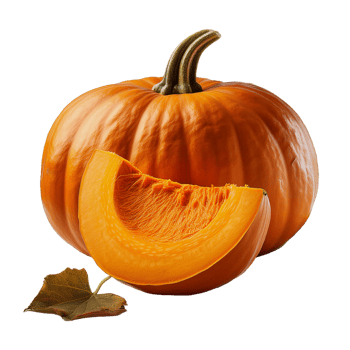 one pumpkin and a slice png