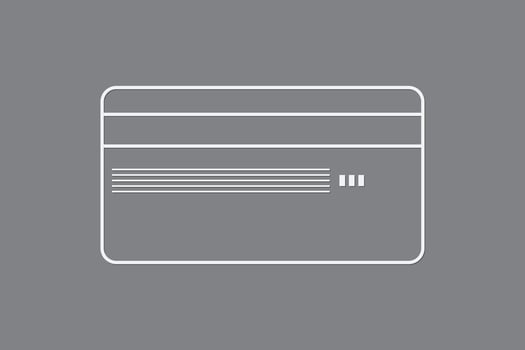 Credit card for online banking business and shopping illustration vector