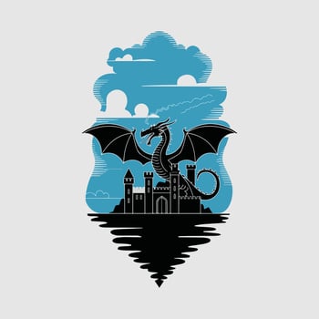Beneath the Dragon's Shadow vector