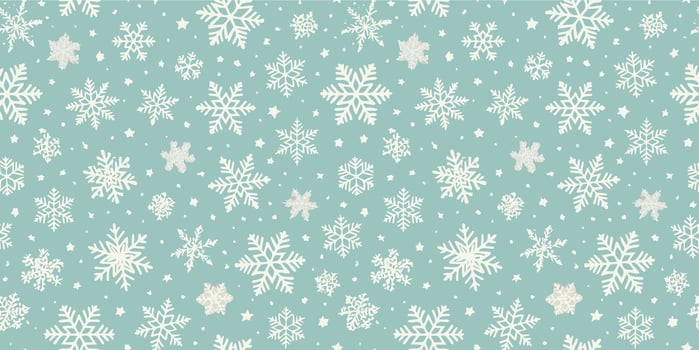 Snowflakes seamless pattern for decoration of Christmas decor and design creative December festive holiday season for background vector