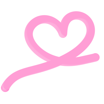 Pink Ribbon Heart Cute Element Pink Element Love Element For Decoration Valentine Day png