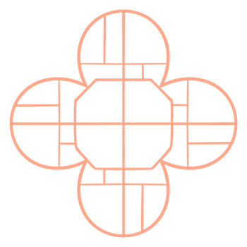 The Chinese-style window is a four-petal flower on a transparent background png