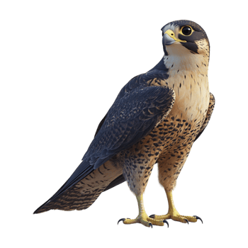 Shaheen falcon Bird on Transparent Background png