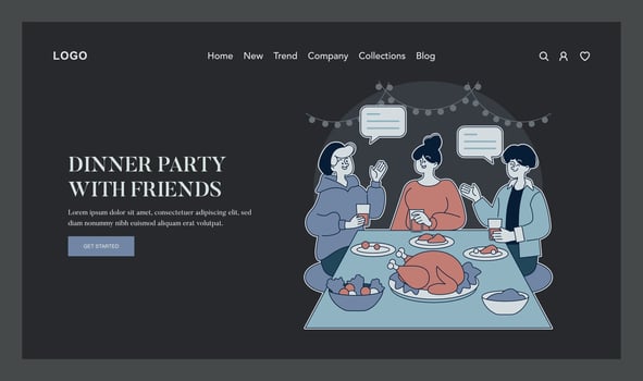 Special Moments. Flat Illustration vector