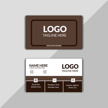 Corporate and creative business card design vector