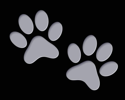 Paw Print Icon Symbol Design Illustration vector