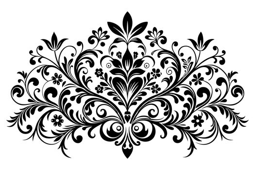 floral ornament romantic elegant cutouts png