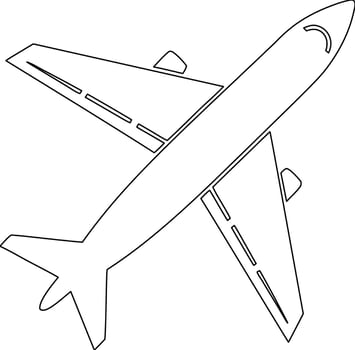 Airplane coloring pages free printable coloring pages vector