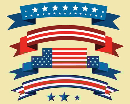 Vintage American Flag Graphics vector