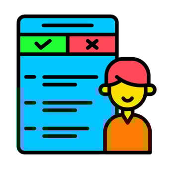 Structured Behavior Icon vector
