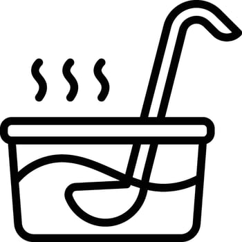 soup bowl icon. Soup Dish Icon vector