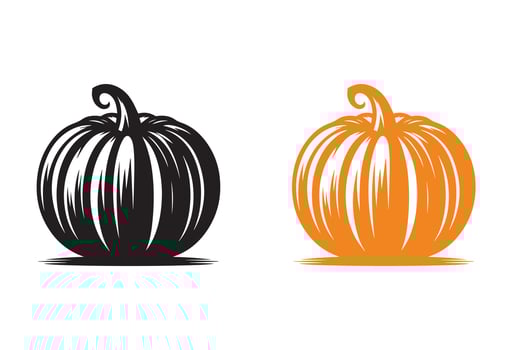 Pumpkin Illustration Silhouette vector
