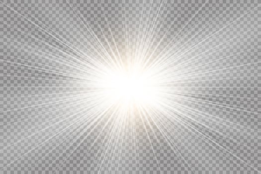 Ethereal light explosion with twinkling particles vector