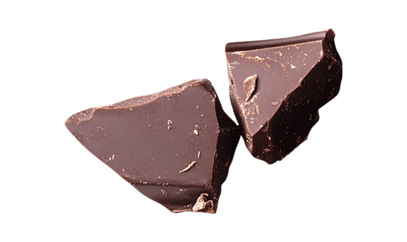 Chunks of dark chocolate, clear background png