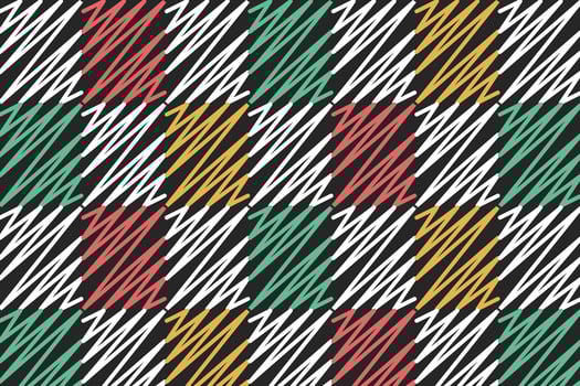 Abstract handdrawn colorful square pattern vector