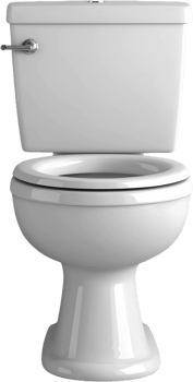 A white toilet with the lid open png