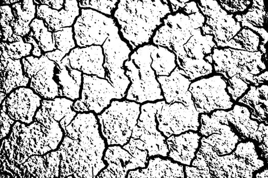 Transparent cracked wall texture for background grunge effect vector