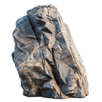 Vintage Rock Stone Isolated on Transparent Background - Antique Natural Element png