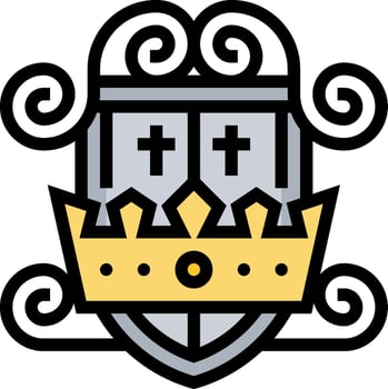 crest illustration design vector