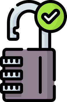 unlock illustration design vector