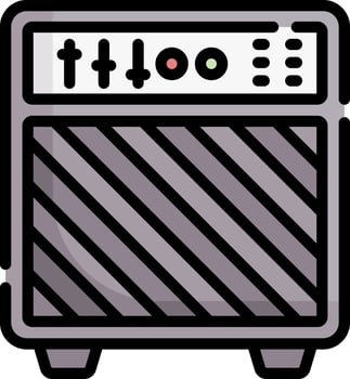 amplifier illustration design vector
