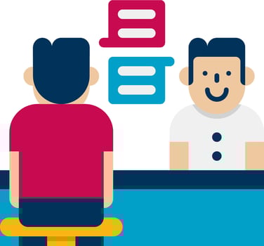 counselling illustration design vector