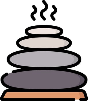hot stones illustration design vector