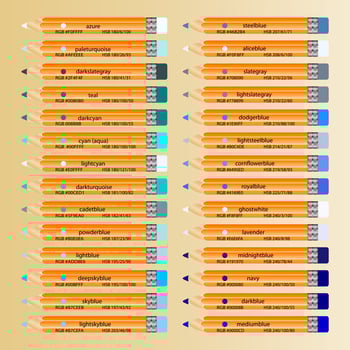 Pencils infographic. Infographic design template vector